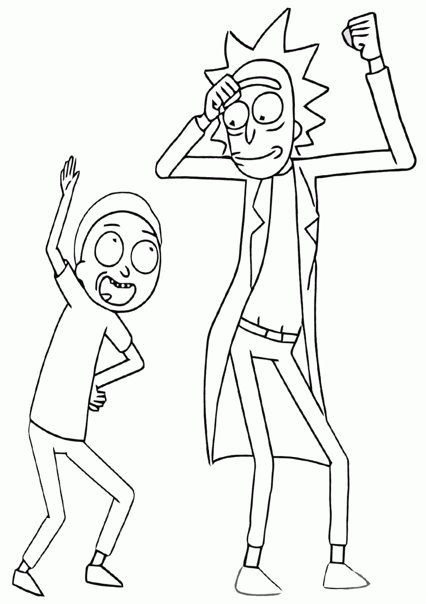 Rick And Morty Coloring Pages To Download And Print For Free