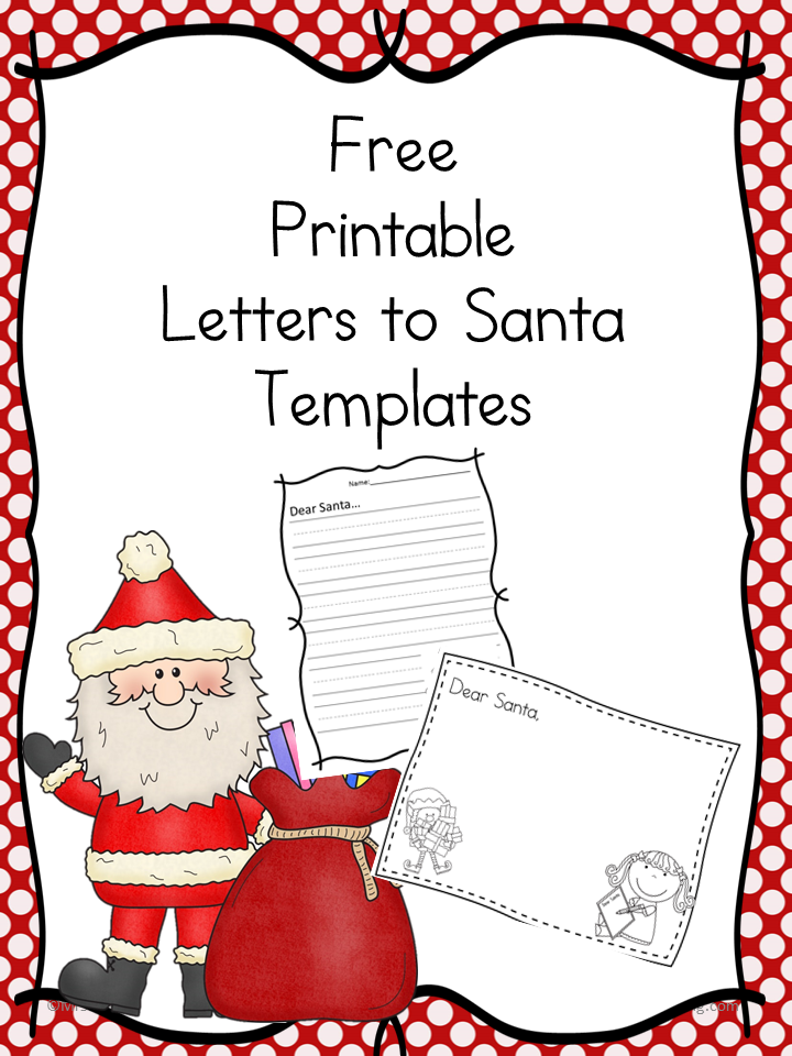 Santa Letter Free Cute Template To Write A Letter To Santa 
