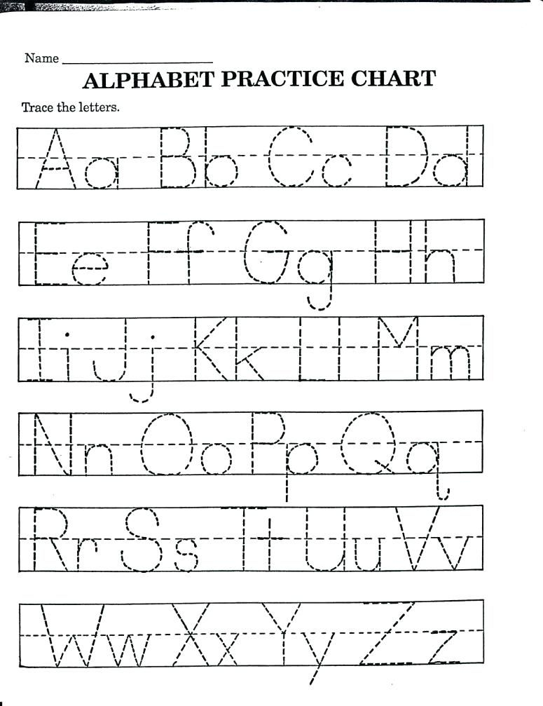 Small Size Tracing Worksheets Printable Free Lowercase 