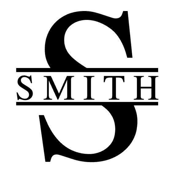 Split Letter Monogram Monogram Stencil Monogram Fonts 