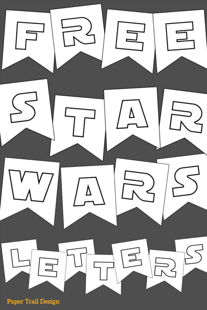 Star Wars Printables Free Star Wars Printable Banner 