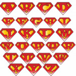 Superman Symbol With Different Letters Cliparts co
