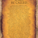 The Many Names Of God Poster Carolyn Flickr