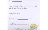 Tooth Fairy Letter Free Printable