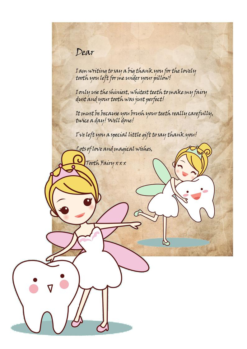 Tooth Fairy Letter Set Printable Letters From Tooth Fairy 