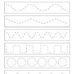 Tracing Lines Practice Printable For Toddlers Preschool