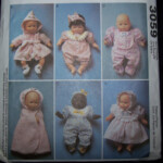 Uncut Sewing Pattern 3059 Baby Dolls Clothes 8 10 11 13 14