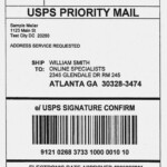 Usps Shipping Label Template Download Unique Printable