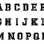 Varsity Font Svg Varsity Letters Sport Font Alphabet Svg