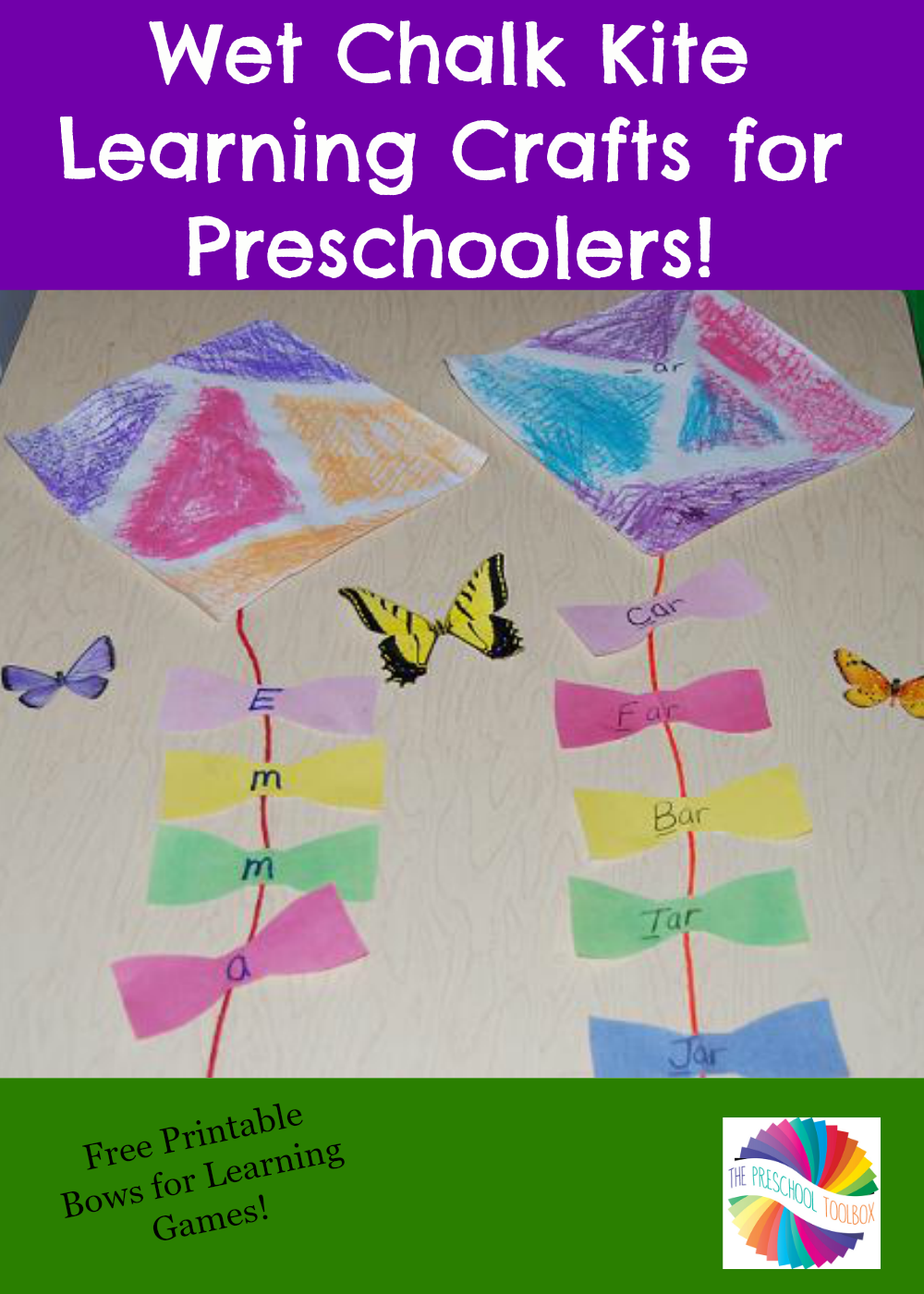 Wet Chalk Kite Crafts And Learning Games For Young Kids 