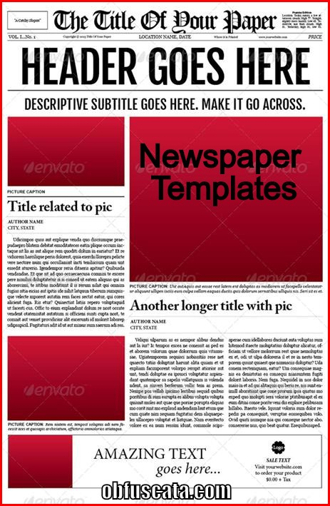 Where Can You Find A Newspaper Template 