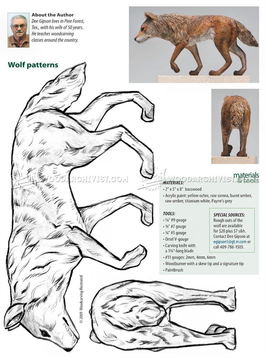 Wolf Carving Wood Carving Patterns WoodArchivist