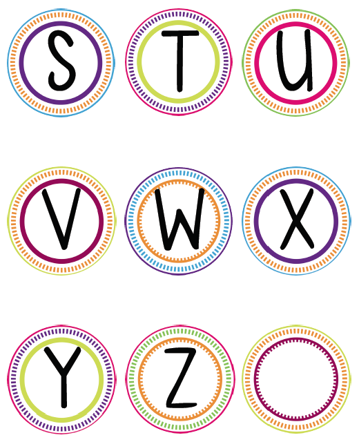 Word Wall Printable Letters S Z With Images Diy 