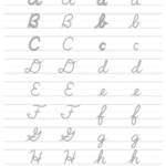 Writing Practice Cursive Letters Worksheets