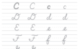 Writing Practice Cursive Letters Worksheets