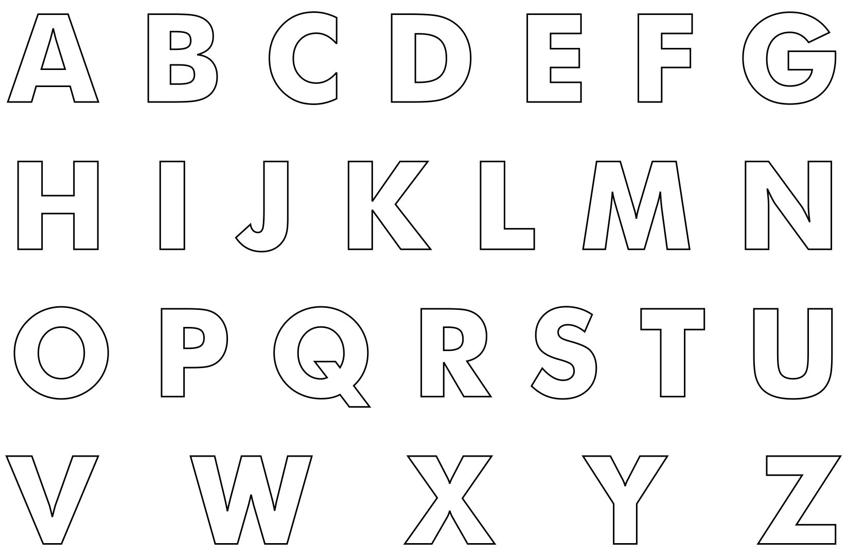 10 Best Free Printable Cut Out Letters Printablee