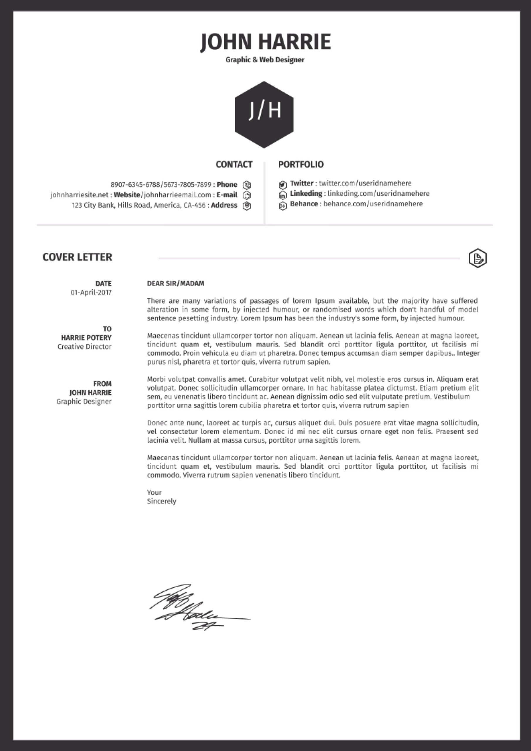 13 Free Cover Letter Templates For Microsoft Word Docx And 