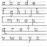 14 Best Images Of Lowercase A Worksheet Handwriting