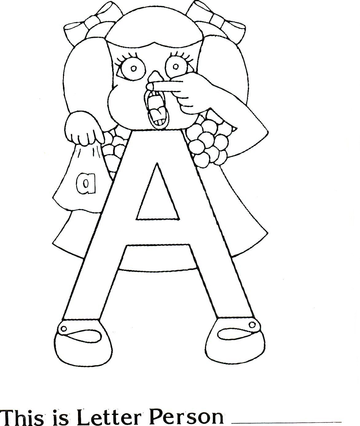  2011 10 A Letter People People Coloring Pages 