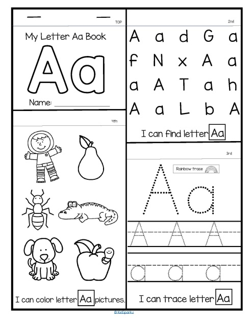 26 Alphabet Flip Flap Books Letter Recognition Tracing 