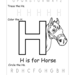 5 Best Images Of Letter H Writing Worksheets Printable