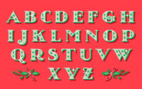 6 Best Christmas Printable Stencil Letters Printablee