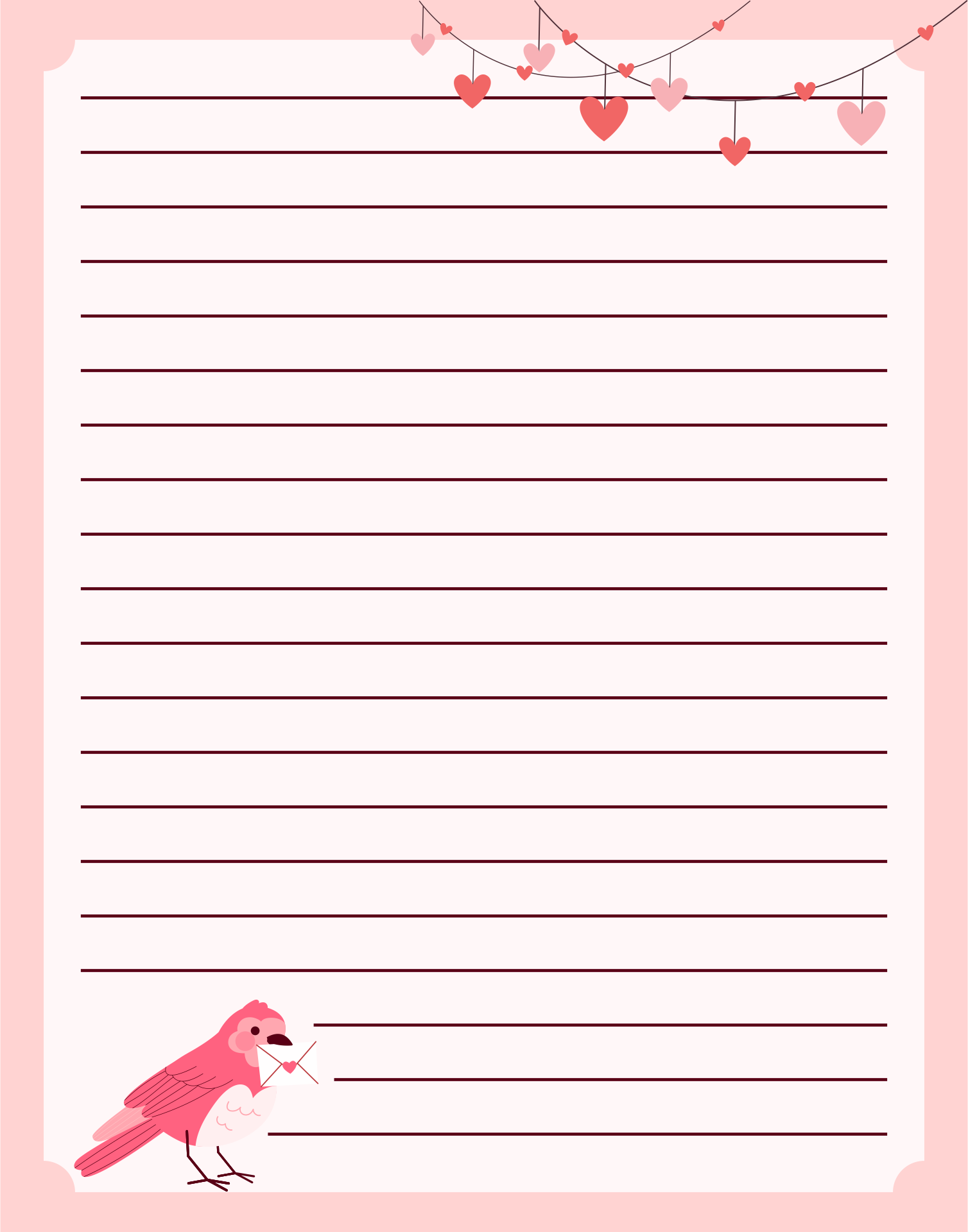 8 Best Cute Owls Love Letter Stationery Printable 