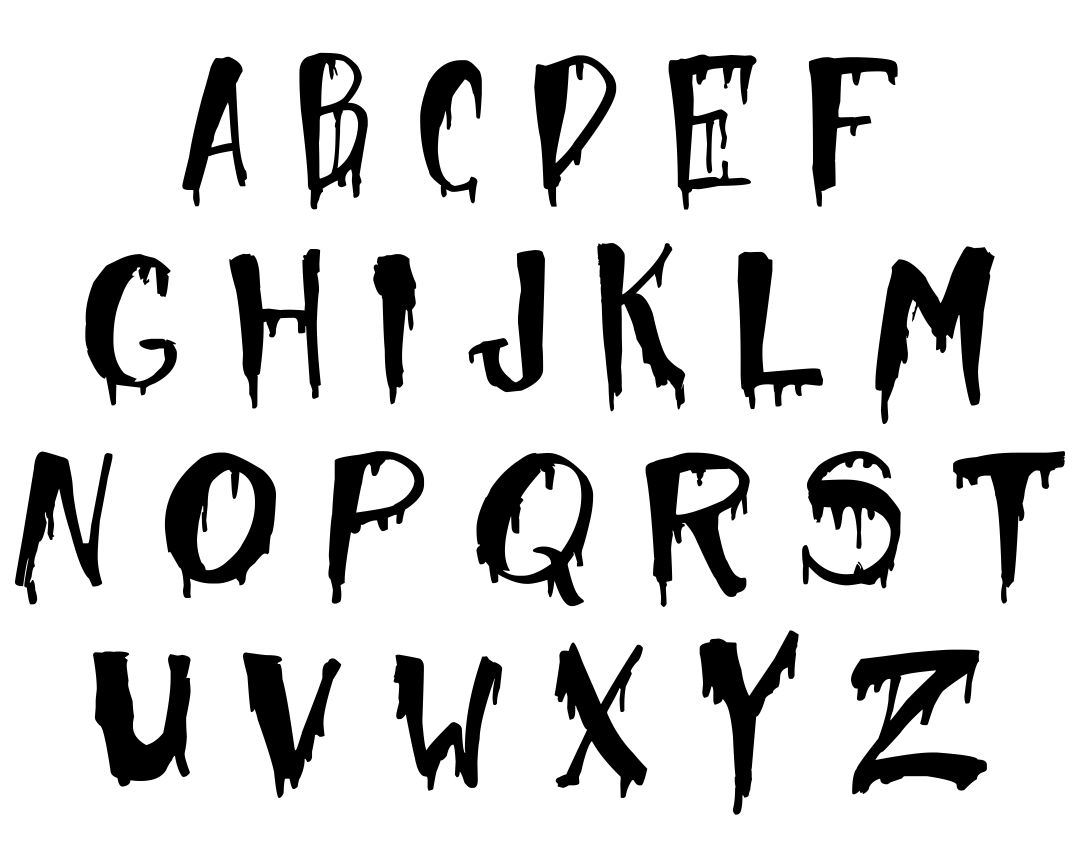 8 Best Spooky Printable Halloween Letters Printablee