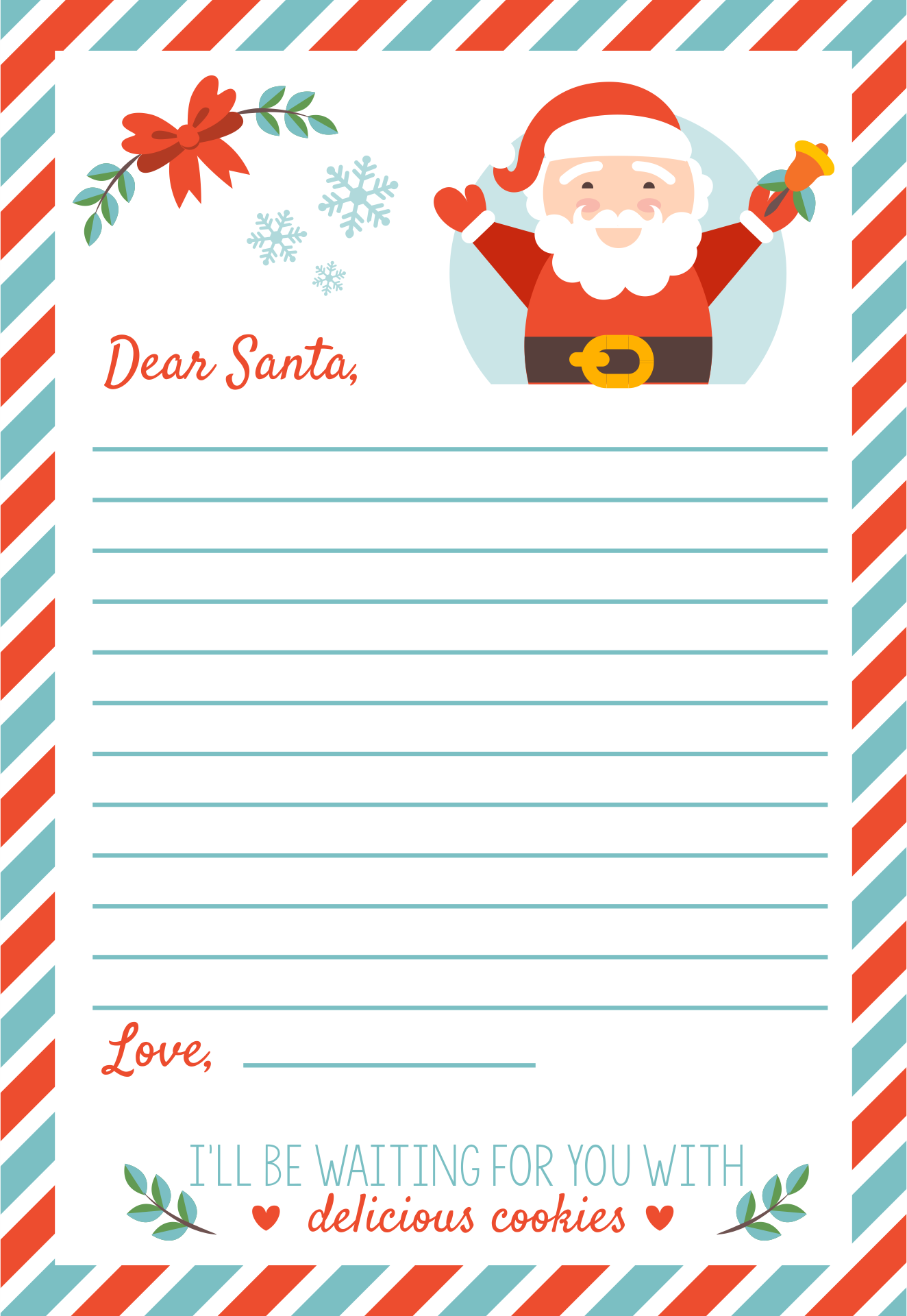 9 Best Free Printable Christmas Letter Templates 