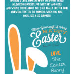 A Letter From The Easter Bunny Printable Easter Bunny