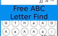 ABC Letter Find Printable 3 Dinosaurs Letter Find Abc