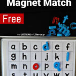 Alphabet Magnet Match Alphabet Kindergarten Letter