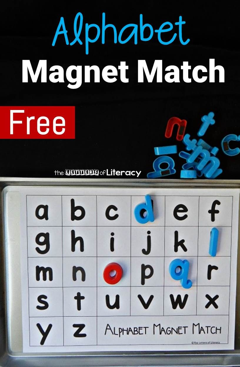 Alphabet Magnet Match Alphabet Kindergarten Letter 