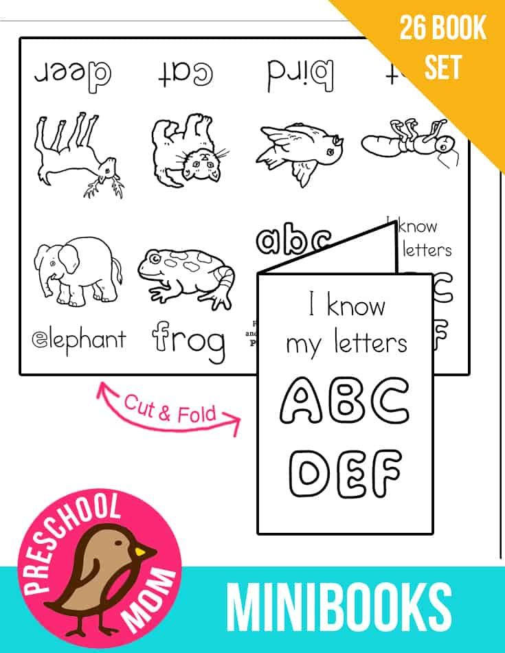 Alphabet Minibooks Preschool Mom