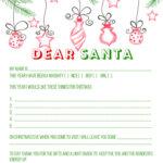 Blank Letter To Santa Template Free Printable Santa