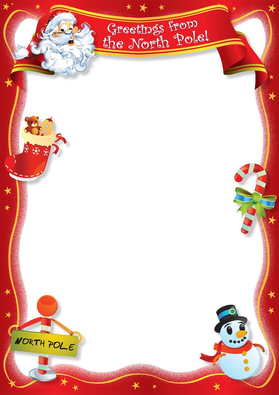 Christmas Letter Border Template Collection Letter 