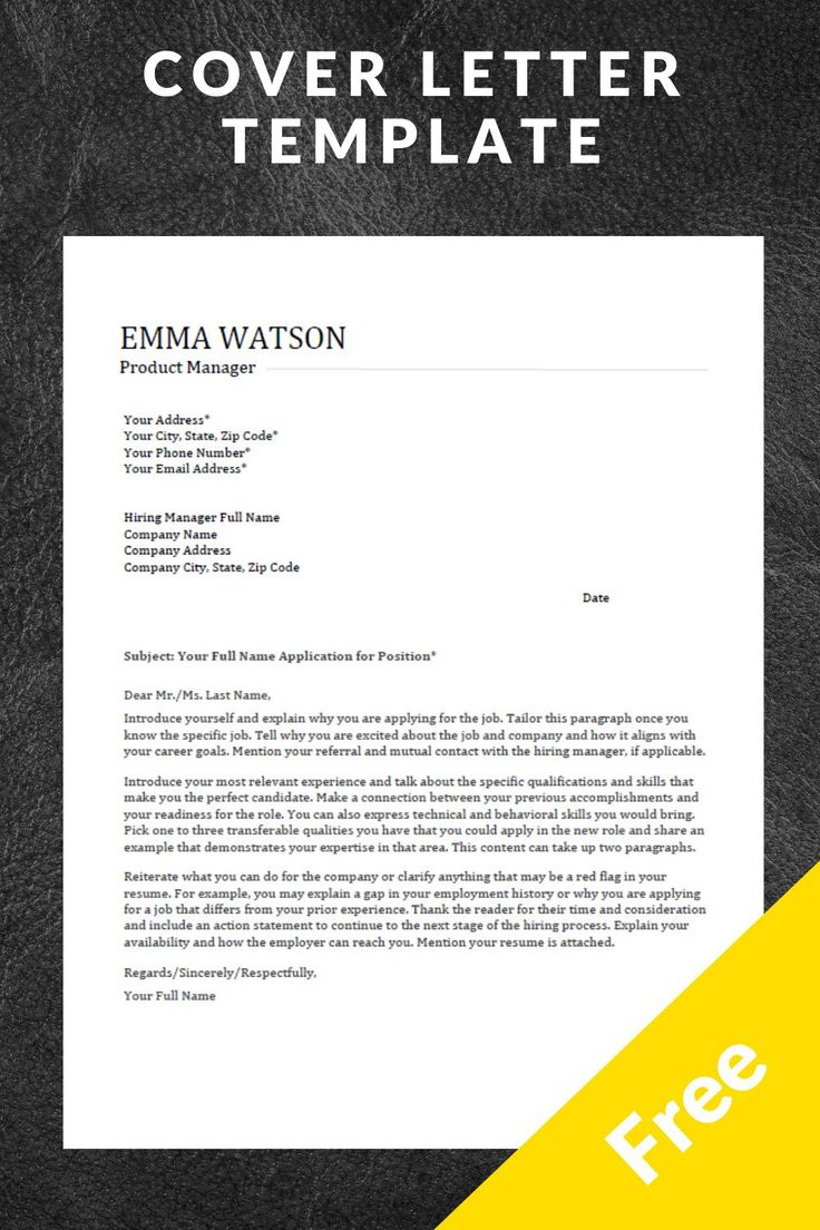Cover Letter Template Download For Free Cover Letter 