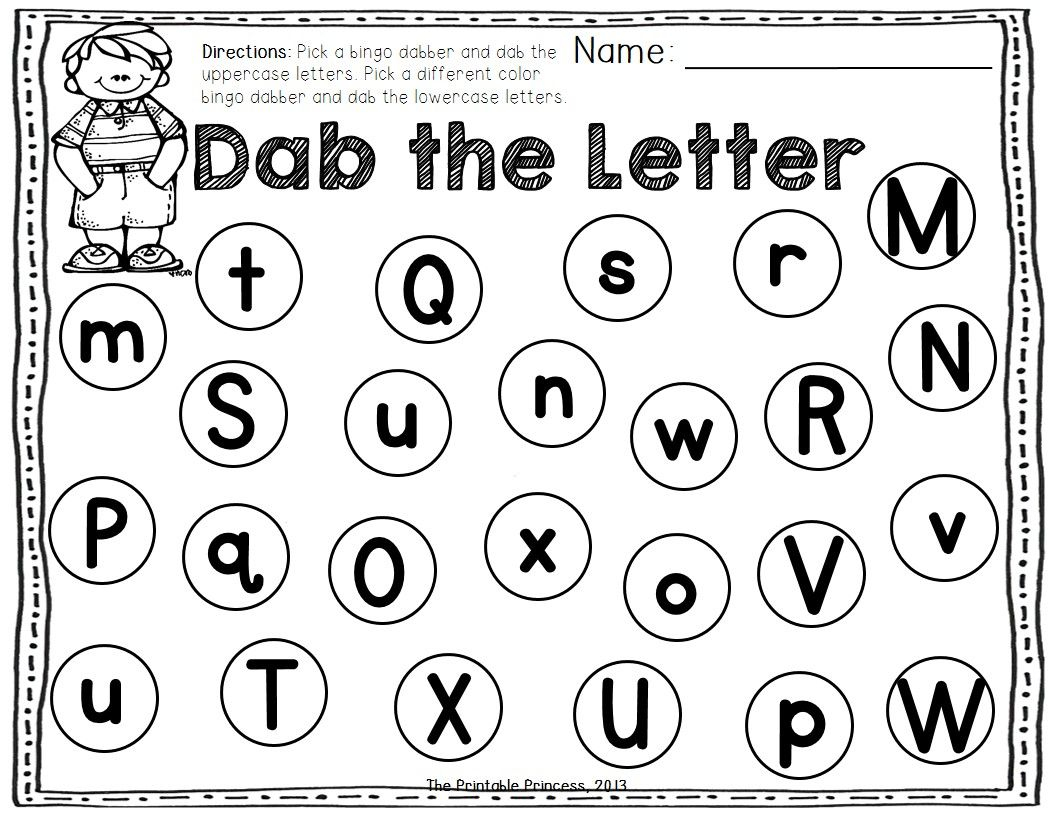 Dab The Uppercase Lowercase Letters And Other FUN Bingo 