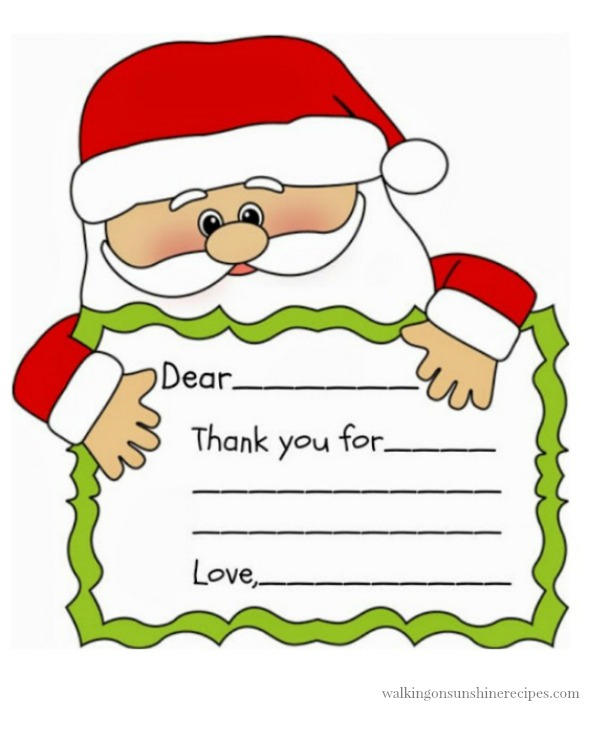 Dear Santa Printable For Christmas Walking On Sunshine 