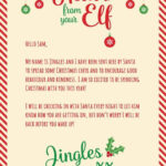 DIY PRINTABLE Personalised Elf Hello Goodbye Letter Size