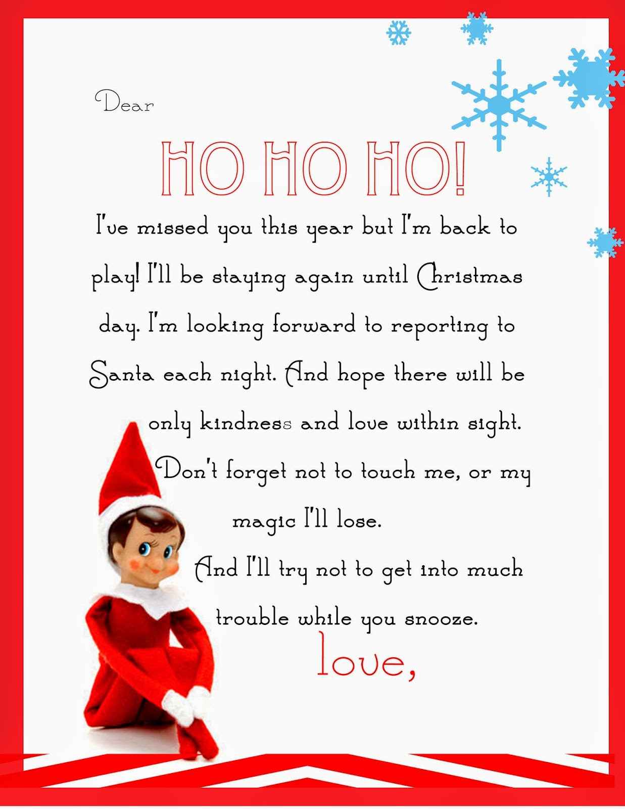 Elf On The Shelf Ideas For Arrival 10 Free Printables 