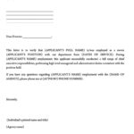 Employment Verification Letter Template Word Uk Free Download