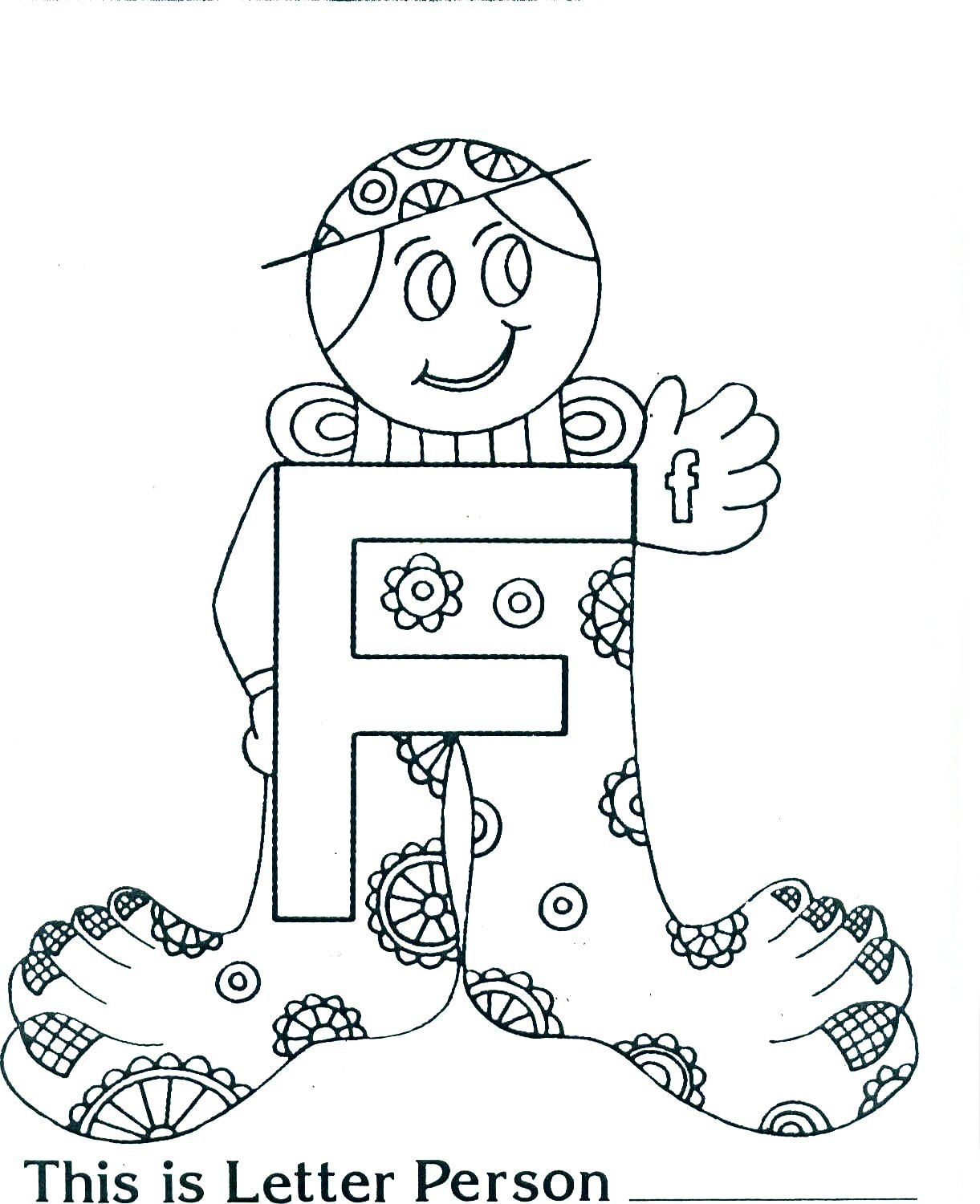 Excellent The Letter People Coloring Pages Awesome 