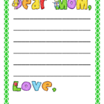 First Grade Letter Writing Paper Google Search Letter