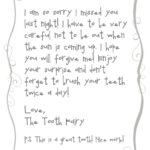 Forgettful Tooth Fairy Free Printable Note