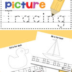 Free Alphabet Picture Tracing Printables Totschooling