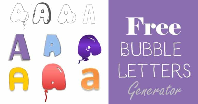 Free Bubble Letters Generator Add Bubble Letters With A 