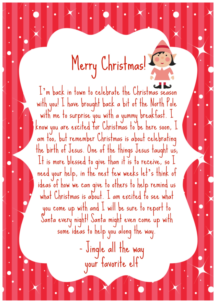 Free Christmas Printables Love it Soir es Elf Letters 