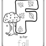 FREE F Is For Fall Trace And Color Letter Printable