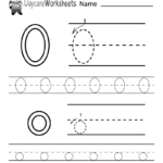 Free Letter O Alphabet Learning Worksheet For Preschool